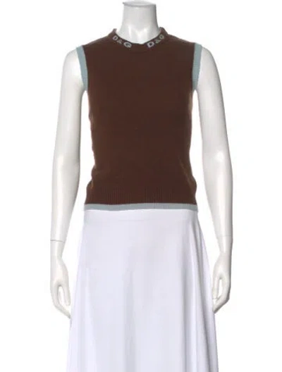 Pre-owned D&g Vintage Late 1990's - Early 2000's Sweater In Brown