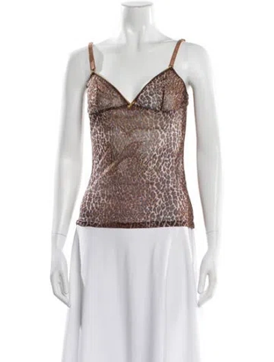 Pre-owned D&g Vintage Late 1990's - Early 2000's Top In Brown
