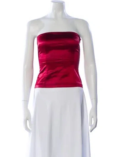 Pre-owned D&g Vintage Late 1990's - Early 2000's Top In Red