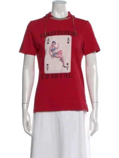 Pre-owned D&g Vintage Late 1990's - Early 2000's T-shirt In Red