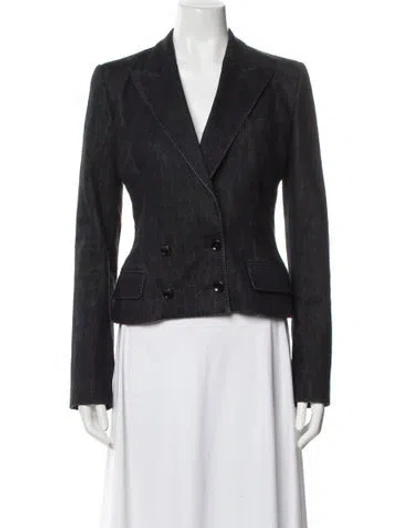 Pre-owned D&g Vintage Late 2000's - Early 2010's Blazer In Blue