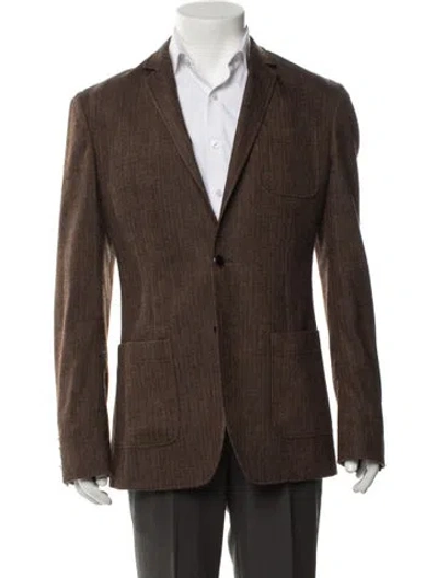 Pre-owned D&g Vintage Late 2000's - Early 2010's Blazer In Brown