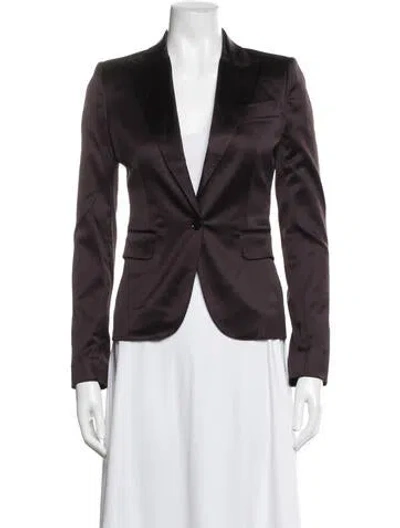 Pre-owned D&g Vintage Late 2000's - Early 2010's Blazer In Burgundy