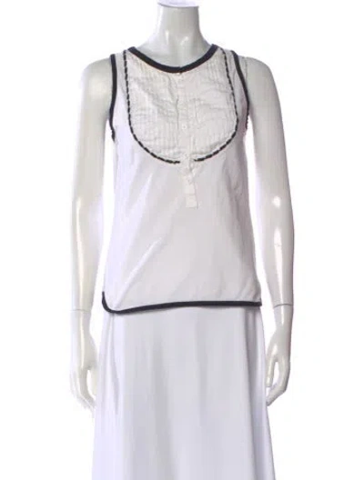 Pre-owned D&g Vintage Late 2000's - Early 2010's Button-up Top In White