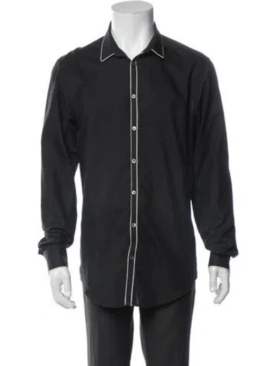 Pre-owned D&g Vintage Late 2000's - Early 2010's Dress Shirt In Black