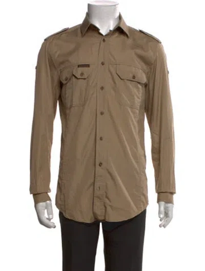 Pre-owned D&g Vintage Late 2000's - Early 2010's Dress Shirt In Neutrals