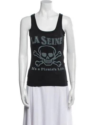 Pre-owned D&g Vintage Late 2000's - Early 2010's Top In Black