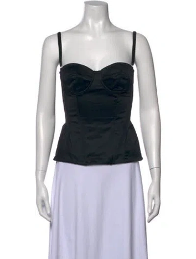 Pre-owned D&g Vintage Late 2000's - Early 2010's Top In Black