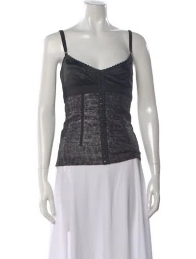 Pre-owned D&g Vintage Late 2000's - Early 2010's Top In Multi