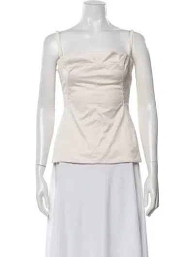 Pre-owned D&g Vintage Late 2000's - Early 2010's Top In Neutrals