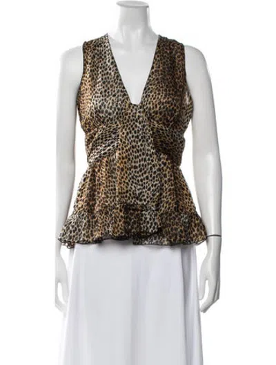 Pre-owned D&g Vintage Late 2000's - Early 2010's Top In Neutrals