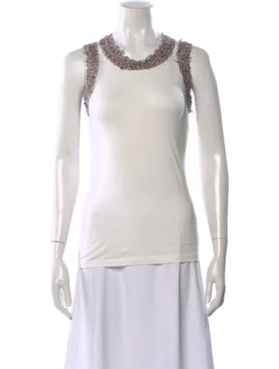 Pre-owned D&g Vintage Late 2000's - Early 2010's Top In White