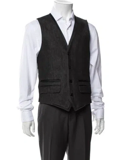 Pre-owned D&g Vintage Late 2000's - Early 2010's Vest In Black