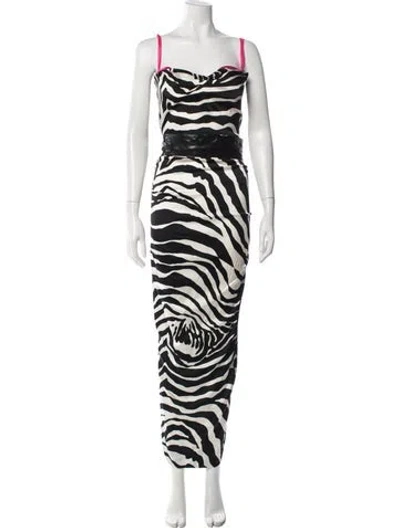Pre-owned D&g Vintage Long Dress In Black