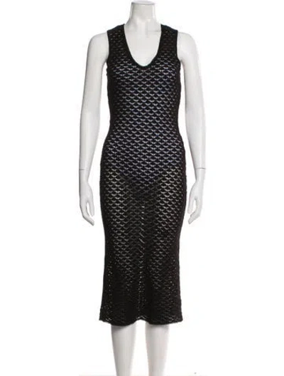 Pre-owned D&g Vintage Long Dress In Black