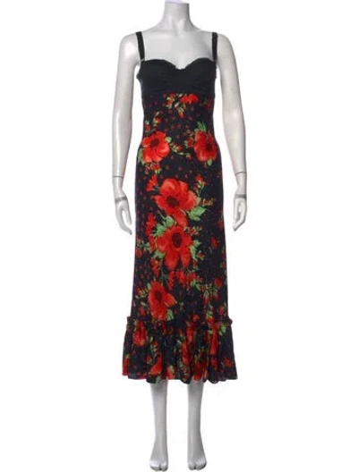 Pre-owned D&g Vintage Long Dress In Black