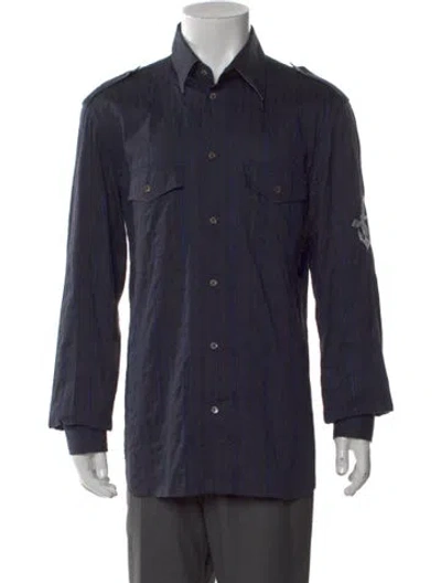 Pre-owned D&g Vintage Long Sleeve Shirt In Blue
