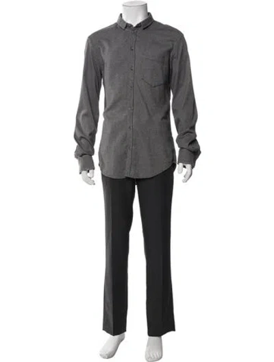 Pre-owned D&g Vintage Long Sleeve Shirt In Gray