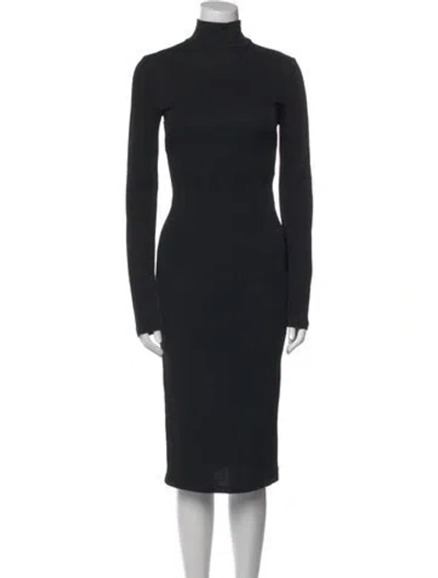 Pre-owned D&g Vintage Midi Length Dress In Black