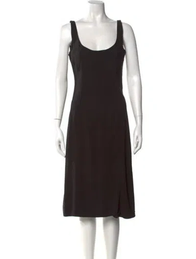 Pre-owned D&g Vintage Midi Length Dress In Black