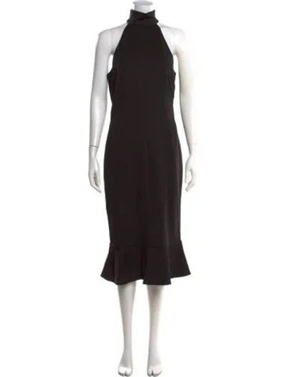 Pre-owned D&g Vintage Midi Length Dress In Black