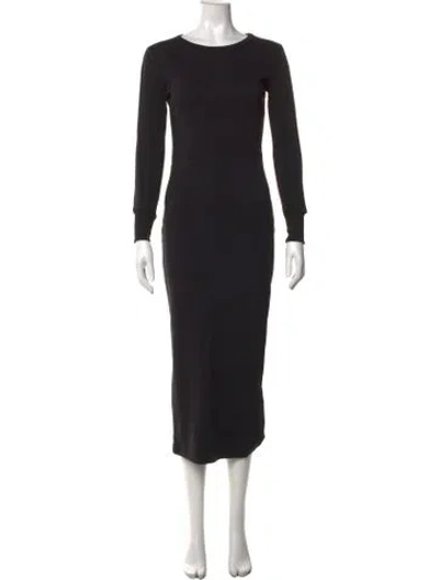 Pre-owned D&g Vintage Midi Length Dress In Black