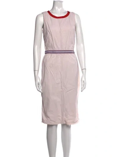 Pre-owned D&g Vintage Midi Length Dress In Neutrals