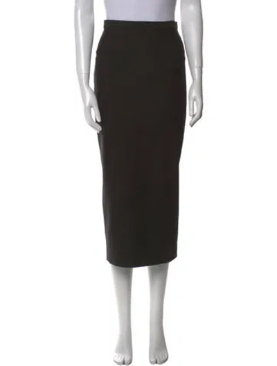 Pre-owned D&g Vintage Midi Length Skirt In Black