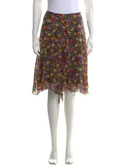 Pre-owned D&g Vintage Midi Length Skirt In Black