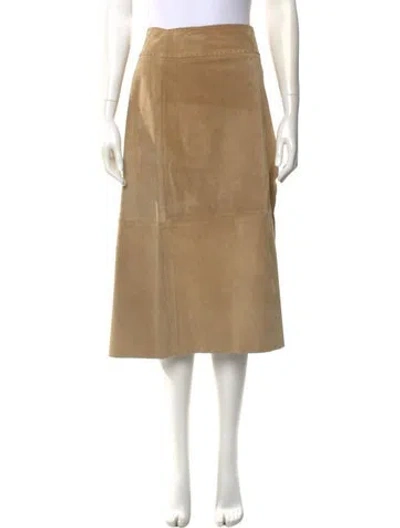 Pre-owned D&g Vintage Midi Length Skirt In Neutral
