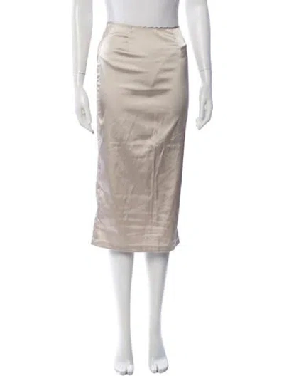 Pre-owned D&g Vintage Midi Length Skirt In Neutrals