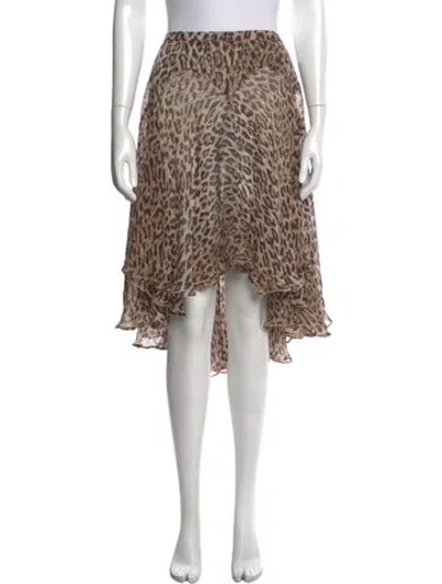 Pre-owned D&g Vintage Midi Length Skirt In Neutrals