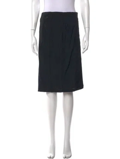 Pre-owned D&g Vintage Midi Length Skirt W/ Tags In Black