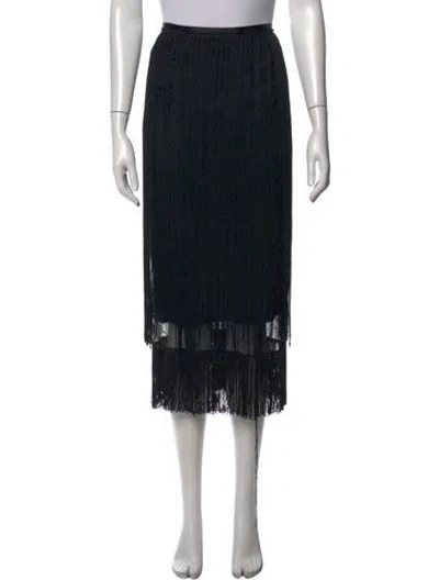 Pre-owned D&g Vintage Midi Length Skirt W/ Tags In Black