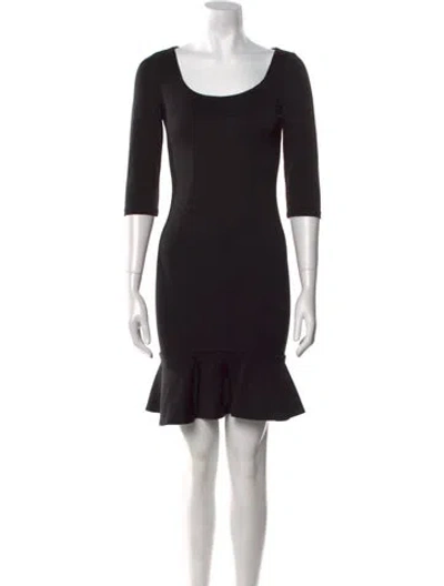 Pre-owned D&g Vintage Mini Dress In Black