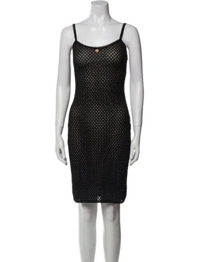 Pre-owned D&g Vintage Mini Dress In Black