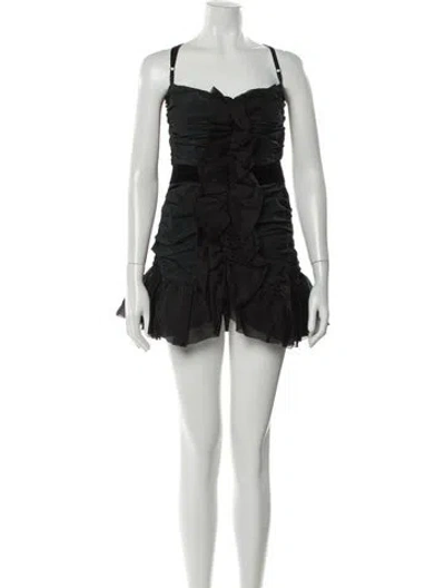 Pre-owned D&g Vintage Mini Dress In Black