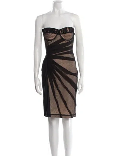 Pre-owned D&g Vintage Mini Dress In Black