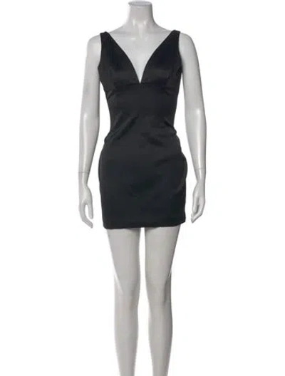 Pre-owned D&g Vintage Mini Dress In Black