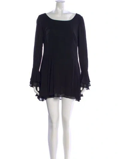 Pre-owned D&g Vintage Mini Dress In Black