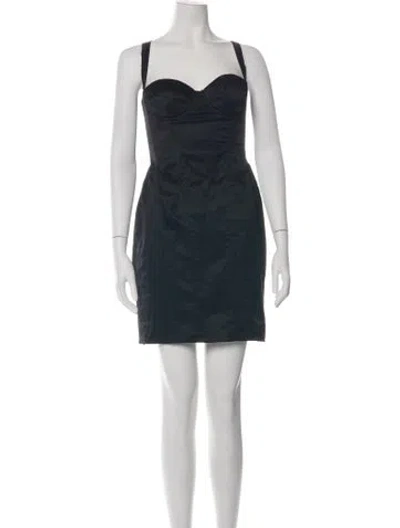 Pre-owned D&g Vintage Mini Dress In Black