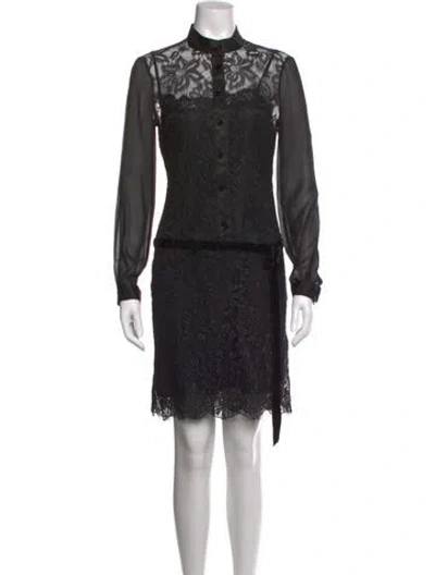 Pre-owned D&g Vintage Mini Dress In Black