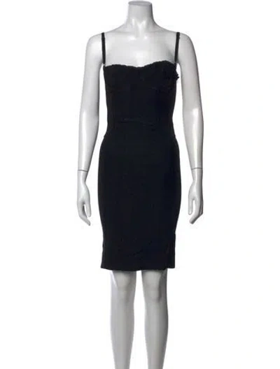 Pre-owned D&g Vintage Mini Dress In Black