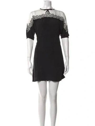 Pre-owned D&g Vintage Mini Dress In Black
