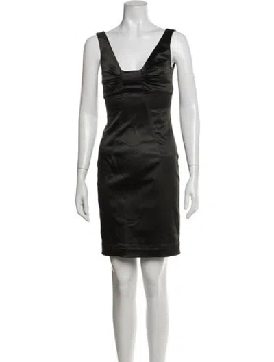 Pre-owned D&g Vintage Mini Dress In Black