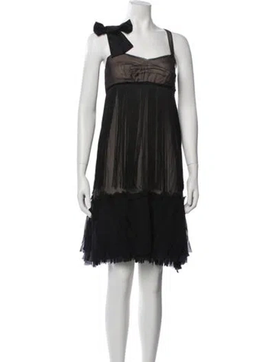 Pre-owned D&g Vintage Mini Dress In Black