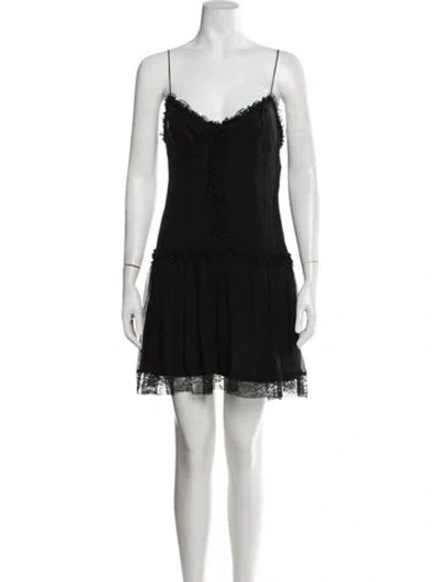 Pre-owned D&g Vintage Mini Dress In Black