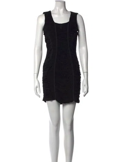 Pre-owned D&g Vintage Mini Dress In Black