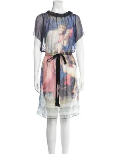 Pre-owned D&g Vintage Mini Dress In Blue