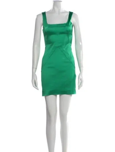 Pre-owned D&g Vintage Mini Dress In Green